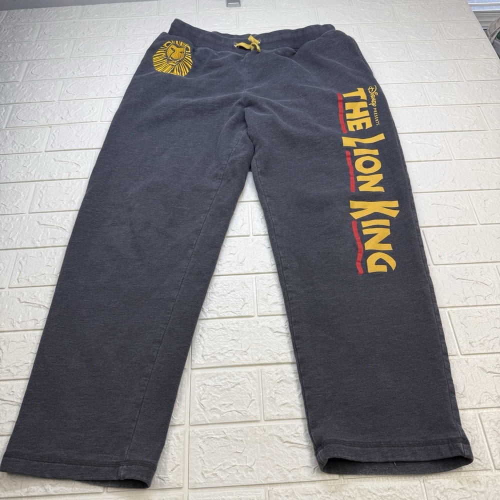 Disney The Lion King Y2K Dark Grey Sweatpants Mens Large Theatercore Joggers